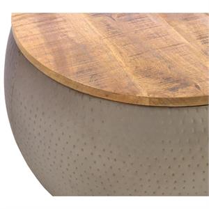 Gunton Round Wood Top Coffee Table